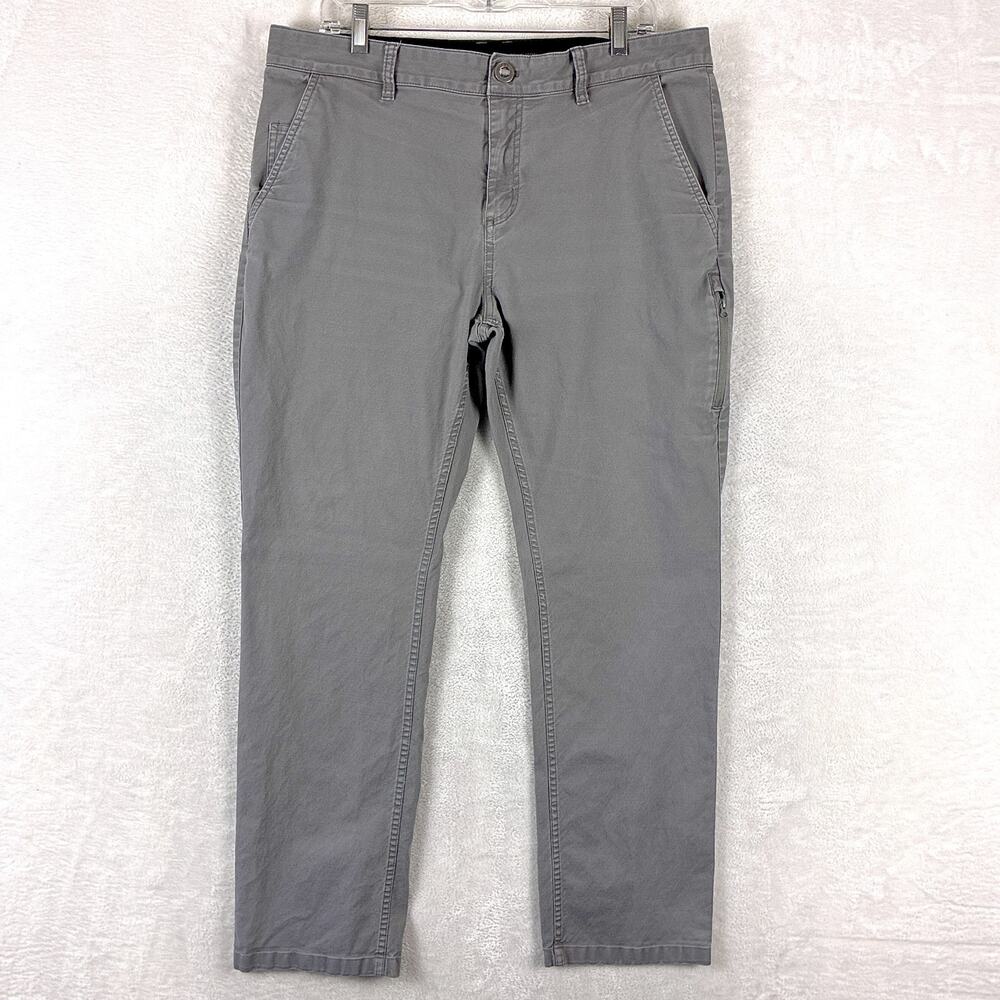 Fox Racing Pants Mens 36 Gray Chino Cycling BMX MTB Motocross Preppy Skate